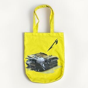 Metallica Rock Music 72 Tour Exclusive Yellow Merch Tote Bag 2023